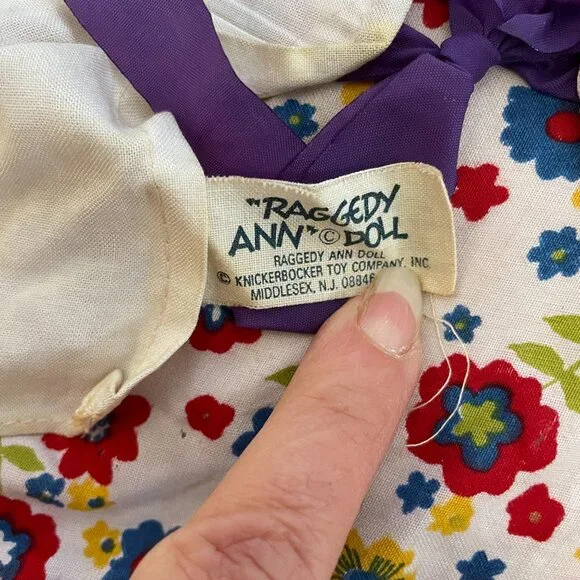 Knickerbocker "Teach and Play" Raggedy Ann Vintage 60s - Picture 11 of 16